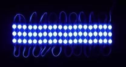 Image of StrawHat 3 LED Strips 12V Waterproof 5630 /5730 LED SMD Injection Module with Defuser Use for Decoration Room, Home, Bike, Car,Auto Rickshaw (Combo) (20, Blue)