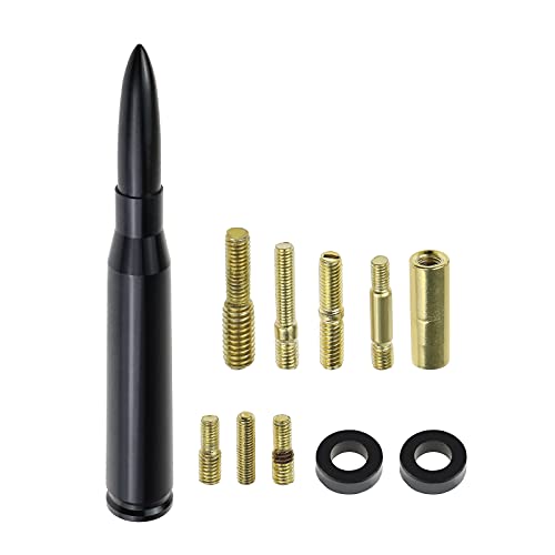 11pcs Universel Véhicule Camion SUV Radio Antenne Antenne Topper M5.0 M6.0 Vis Noir Courte Voiture Stéréo FM AM Antenne Remplacement