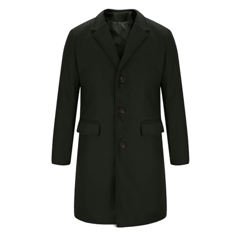 Jaqueta masculina longa corta-vento para homem gola lisa outono inverno 2024 moderno Y2K, D-240 Pret