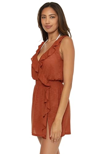 Image of BECCA Breezy Basics Cascade Ruffle Dress