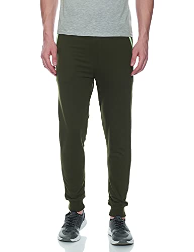 Killer Men’S Regular Track Pants (Kj-Lp-5003_Olive Green_M)