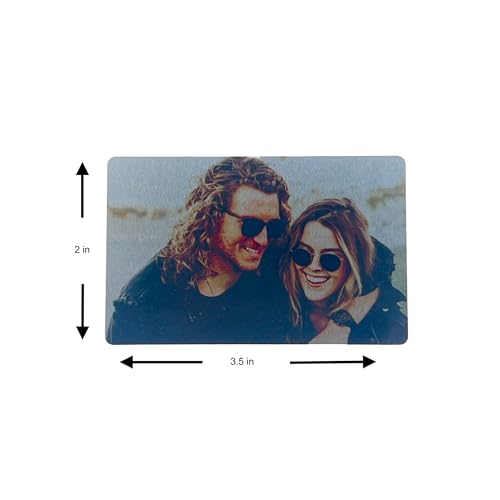 [2-PACK] Personalized Wallet Insert Metal Card with picture Gift | Custom Business Cards designs2