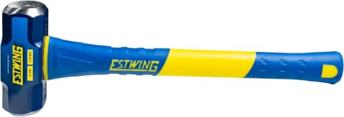 Image of Estwing 4-Pound Hard Face Sledge Hammer, 50-55 HRC, 16-Inch Fiberglass Handle, Overstrike Protection, Textured Grip (Pack of 8)