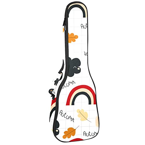 Sac de rangement pour ukulélé soprano robuste et housse concert rembourrée