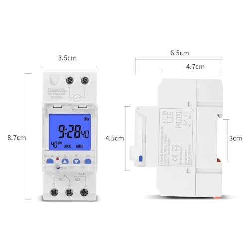Disjoncteur robuste 30A programmable pour programmer vos appareils sur écran LCD