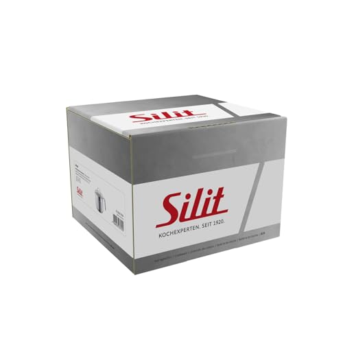 Foto von Silit Achat Milchtopf Induktion mit Glasdeckel 14 cm, hoher Kochtopf 1,7l, Edelstahl teilmattiert, Milchkopchtopf Induktion, unbeschichtet, backofengeeignet