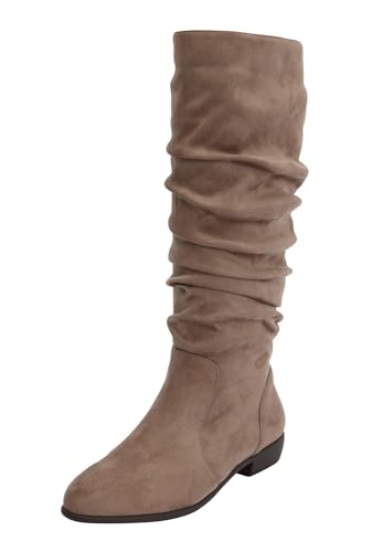 Comfortview Women's Wide Width The Shelly Wide Calf Boot