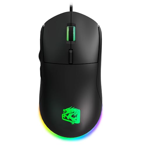 Ratón para videojuegos de 63 g para largas sesiones de juego de alta precisión
