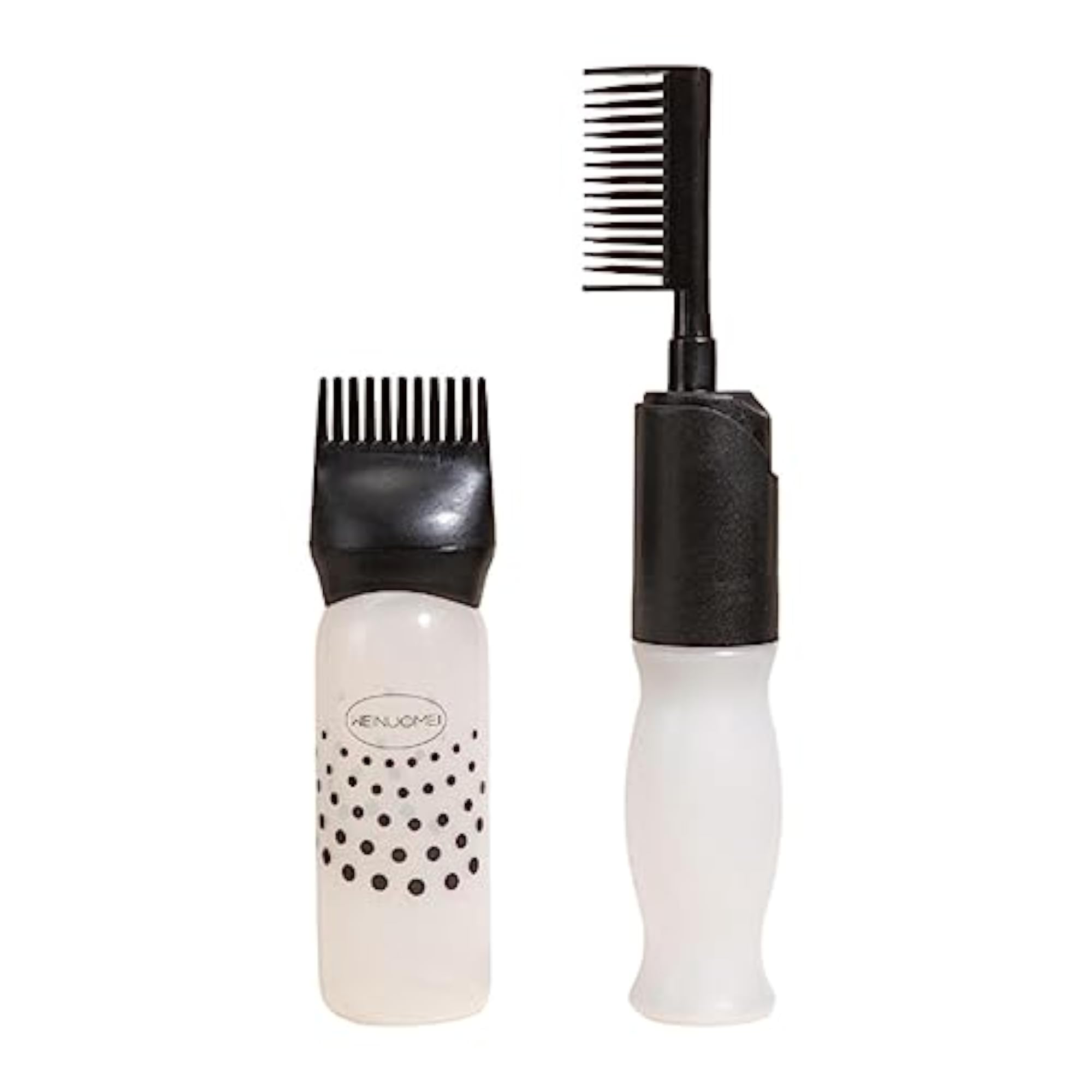 2X Root Comb Applicator Bottle 120ml Hair Dye Applicator Brush Black