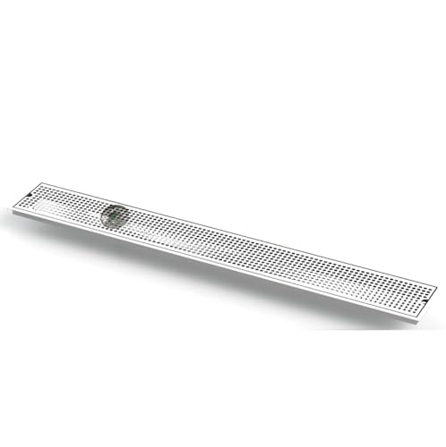 Flush Mount Drip Tray with Perforated Screen and Center Drain - 45