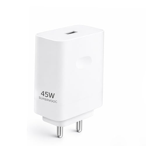 Image of 45W SuperVOOC Fast Charger Adapter, Compatible with OnePlus /Oppo /Realme /Vivo, Supports VOOC /Warp /Dash /SuperDART Charging Technology (Adapter Only)