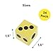 Kicko | Foam Dice Set - 6 Assorted Large Sided Dice - Colorful Big Square Blocks - Ideal Gift for Children - Math Educational Toys - Suitable Pastime Toy, Party Favors, and Party Supplies (24 Pack)