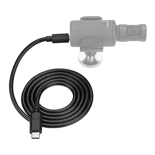 Geekria for Creators Cable de micrófono USB-C a Micro USB, compatible con Shure MV88+, MV5, MV51, MVi, cable de micrófono de repuesto de 3.3 pies / 100 cm (negro)