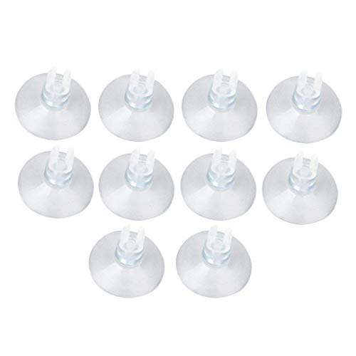 EAGLESTIME Lot de 10 Ventouses Transparentes Support de Air Line Pompe Tuyau Tube pour Aquarium