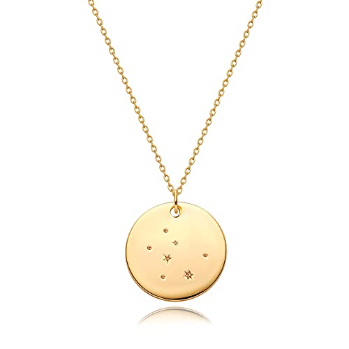 MEVECCO Gold Zodiac Taurus Necklace
