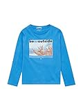 TOM TAILOR Jungen Kinder Langarmshirt mit Print 1034815, Blau, 116-122
