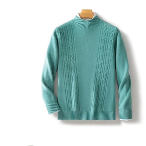 Men Solid Color Merino Wool Long Sleeves Sweater Pullover Cashmere Loose Soft Clothing Top4