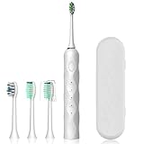 Sonic Electric Toothbrush for Adults with Travel Case, MRINDA 3300mAh Rechargeable Electronic...