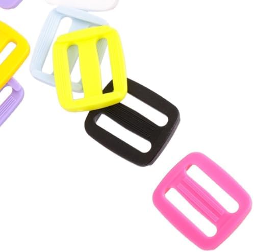 20pcs Multicolored Plastic Slide Buckles 20mm Repair Replacement image 4