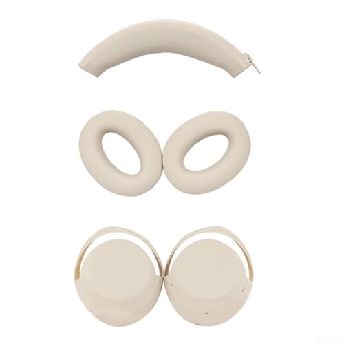Funda protectora de silicona para auriculares Sony WH1000XM4, protección fiable contra arañazos y polvo (beige)