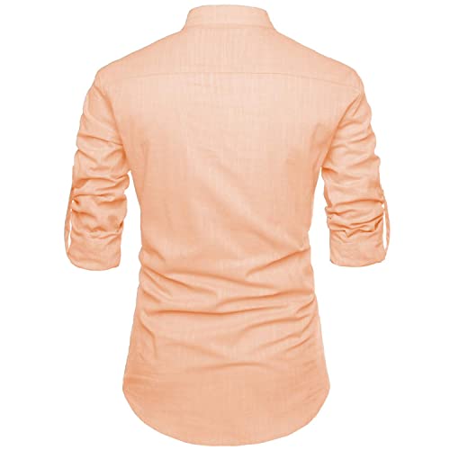 Image of Cotton 4 Button Kurta For Men
