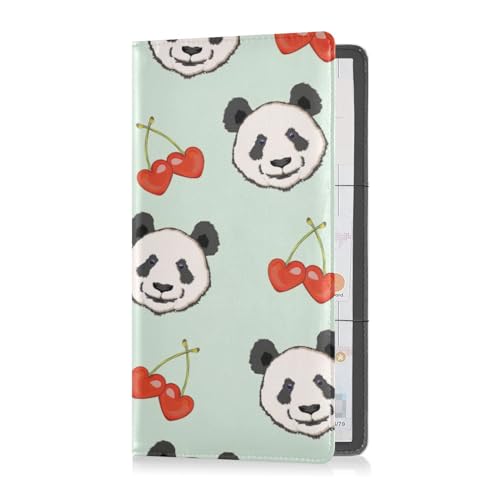 Porta carte didentità e assicurazione da da auto pelle di alta qualità per uomini e donne essenziale per qualsiasi da da auto camion moto rimorchio o barca motivo panda Multi 1 size