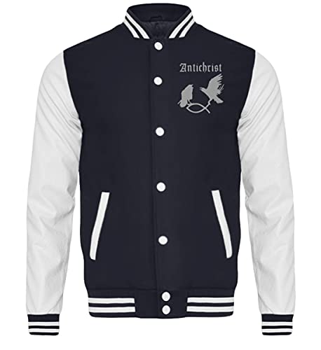 Veste collège Antichrist bleu marine idéale pour vos sorties urbaines et soirées décontractées