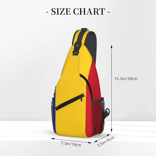 Mochila unisex liviana con diseño de bandera de Rumania miniatura 3