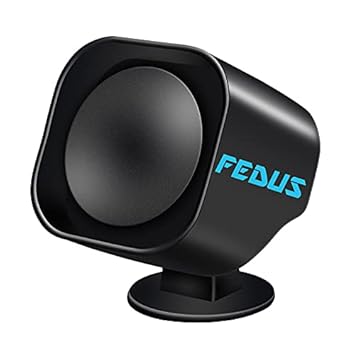 FEDUS 12V 110db Super Loud Universal Tuk Tuk Car Motorcycle Vehicle Reverse Gear Safety Horn Car Reverse/Back Gear Tuk Tuk Horn, Car Reverse Safety Device Reverse Beeper Buzzer for All Car Model,Black