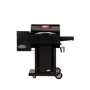 UNITED STATES STOVE CO Pellet Grill, Hooch USG350, Black