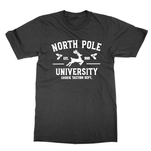 North Pole University T-Shirt col rond vetement coton imprimé vintage pour homme et femme