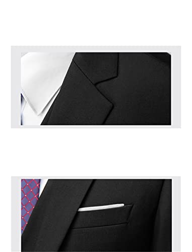 Business Office Herren formelle Hochzeit Bühne Smoking Trauzeugen Anzüge Set 2-teilig Hellrot Asien 6XL (185 cm - 98 kg) – Bild 6