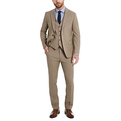 Image of Tommy Hilfiger TH Flex Modern Fit Suit Separates Jacket, Tan, 44 Long