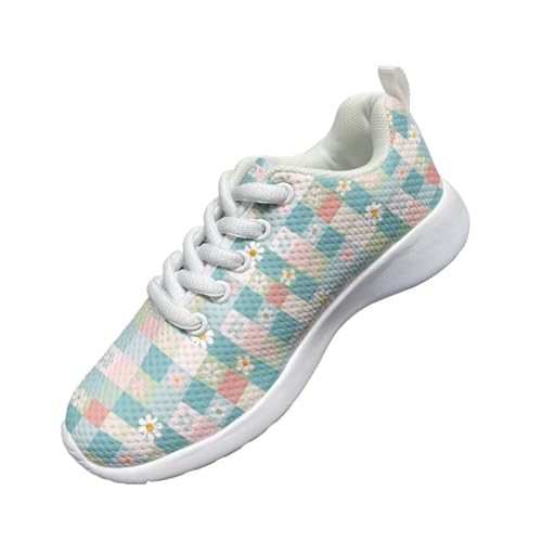 Cartoon Kids Running Shoes for Girls Boys Breathable Mesh Casual Sneakers Lightweight Sports Unisex Gym Shoes for Little Kid Size11.5-13/ Big Kids Size1-3