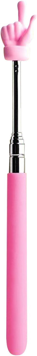 Pink Multipurpose Teacher Pointer Stick, Extendable Classroom Pointer And Finger Pointer Stick, Engaging Colors – Classroom Essentials For Effective Presentations Office Electronics