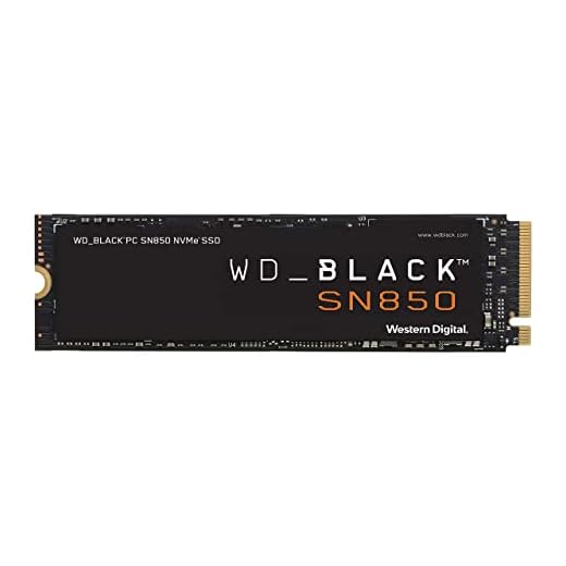 SSD M.2 2280 WD SN850 BLACK 1TB PCIE GEN4 NVME - WDS100T1X0E