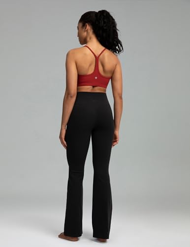 Image of Colorfulkoala Women's Dreamlux Y Back Sports Bra Low Impact Padded Workout Top with Built in Bra A-C Cups