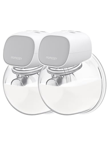 Momcozy S9 Pro Wearable Breast Pump, Hands-Free Double Electric Portable Pump 2 Count,Matte Gray