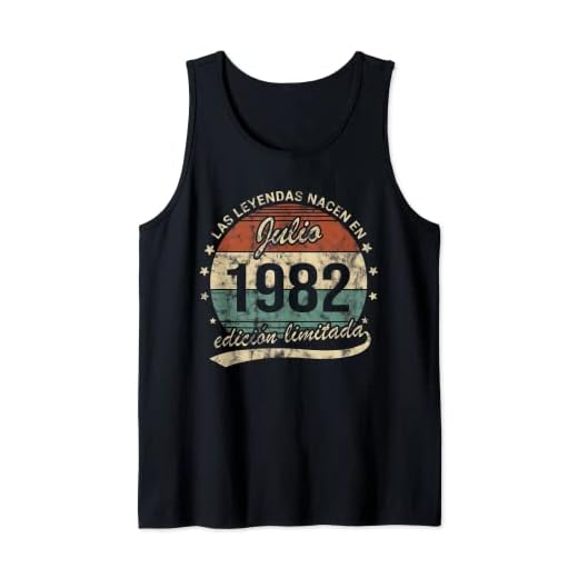 Leyendas Nacen En Julio 1982 40 Años Cumpleaños Hombre Mujer Camiseta sin Mangas