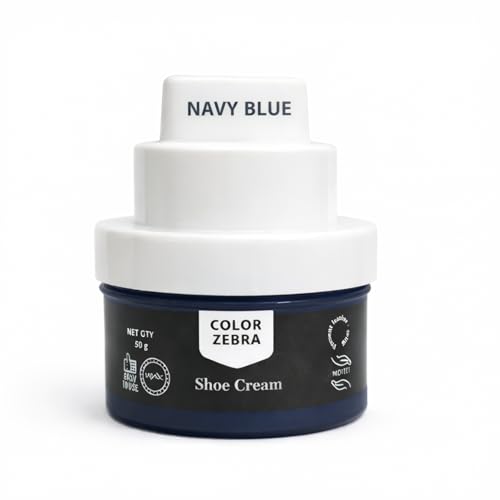 Image of Color Zebra Cream Shoe Polish (Pack 50 Grams) and Shoe Shiner| Carnauba Wax Shoe Polish Cream with Silicon Oil and Leather Conditioner