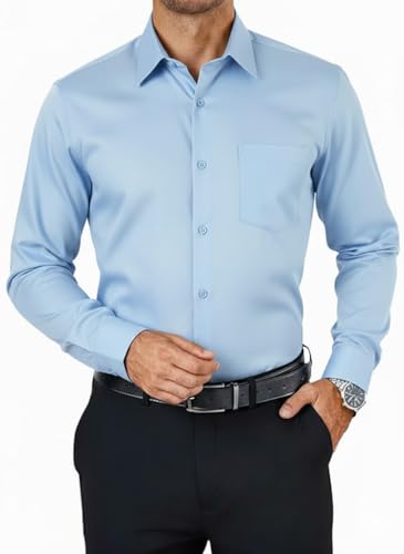 OOMPH! Solid Men's Cotton Full Sleeve Shirt | Casual | Plain |Hal...