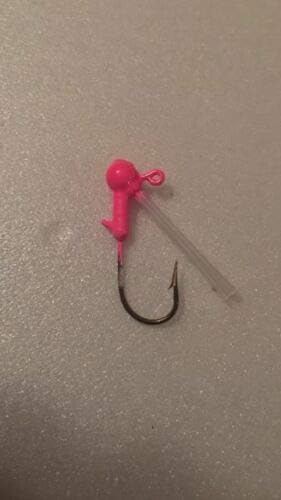 10 Pack 1/32 oz Painted Weedless Crappie Jig Heads