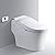 WOODBRIDGE B0960S Auto Flush, Auto Open & Auto Close, 1.28 GPF Single Flush Toilet with Intelligent Smart Bidet Seat and Wireless Remote Control, Chair Height