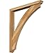 Ekena Millwork BKT0402X32X36THR01RWR Thorton Traditional Rough Sawn Bracket w/Offset Brace, Western Red Cedar