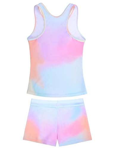 Image of JerrisApparel Little Girls' Summer Two Piece Boyshort Tankini Kids Swimsuit