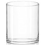 Royal Imports Flower Glass Vase Decorative Centerpiece for Home or Wedding - Cylinder Shape, 8' Tall, 6' Opening, Clear