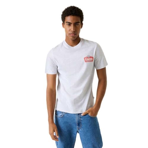 T-shirt GUESS Jeans 2XL slim fit royal en coton confortable
