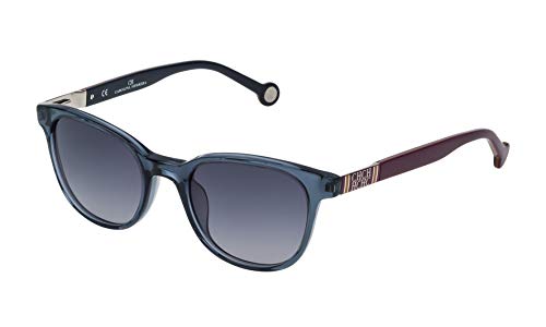 Carolina Herrera Designer Sunglasses SHE693-0NV7 in Smoke and Orange 49mm