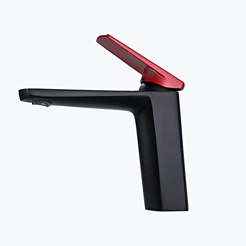 Robinet de toilette robinet monotrou noir pour simplifier l'entretien du lavabo - 2