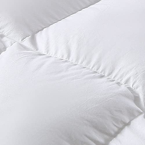 Goose/Duck Down Quilt Blanket Duvet for Winter/Summer White Cotton Cover Comforter (Color : OneColor, Size : 220X260cm 4300g) (OneColor 240X260cm 4700g)